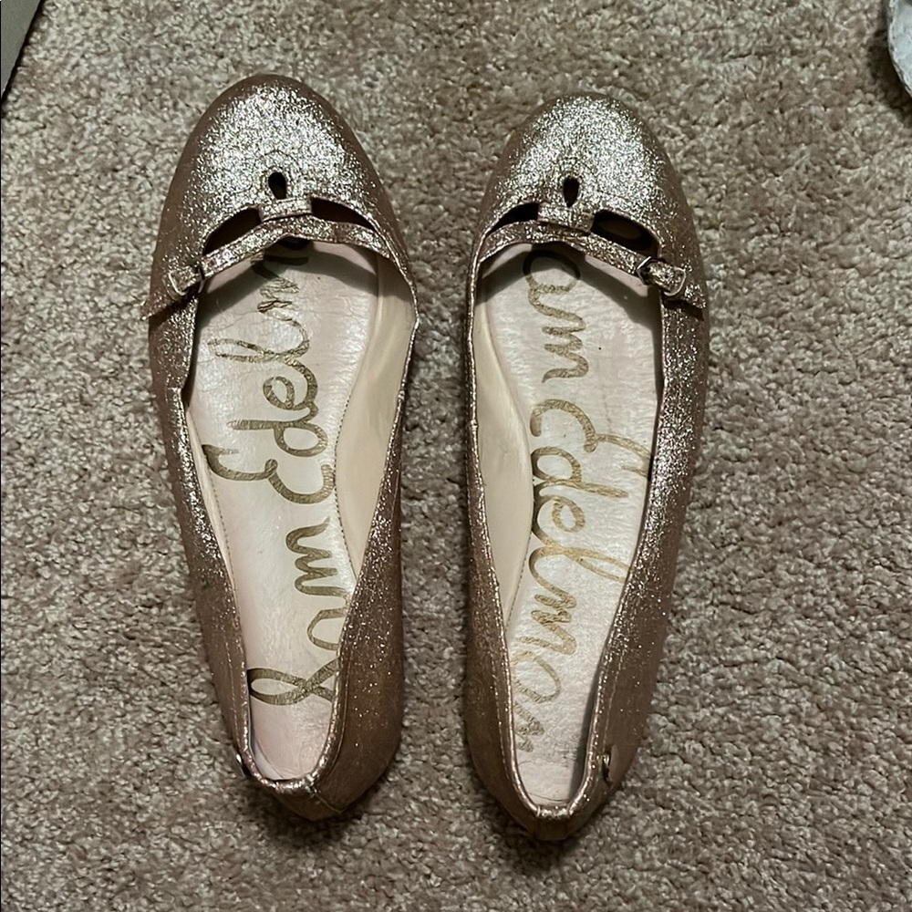 Sam Edelman Gold Flats Timeless Elegance 8.5
